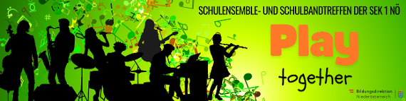 Green White Creative Tunes Music Festival Canvas Banner - 1