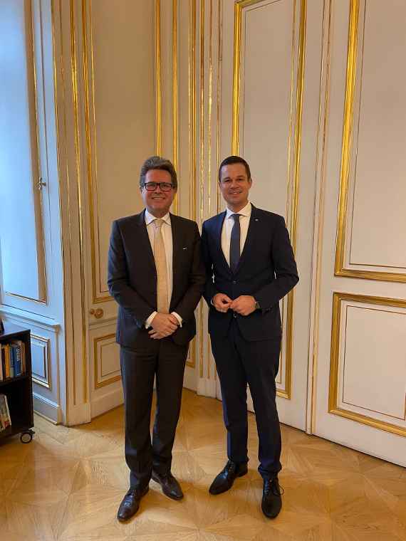 Antrittsbesuch Bildungsdirektor Karl Fritthum bei Bildungsminister Martin Polaschek