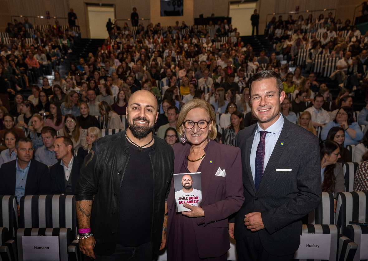 Ali Mahlodji, LH Johanna Mikl-Leitner, BD Karl Fritthum